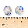 Luminous Handmade Enamel Gold Sand Glass Beads Strands LAMP-U004-08G-5
