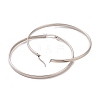 201 Stainless Steel Big Hoop Earrings with 304 Stainless Steel Pins for Women EJEW-E146-07P-2