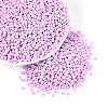 8/0 Baking Paint Glass Round Seed Beads SEED-S036-01B-08-1