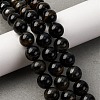 Dyed Natural Blue Tiger Iron Beads Strands G-G286-A03-10mm-1