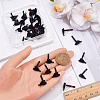 30Pcs Heart Alloy Stud Earring Findings FIND-SP0005-60A-01-3