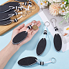 10Pcs Iron Plastic Keychains KEYC-GF0001-27A-3