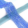 Electroplate Glass Beads Strands EGLA-A044-T6mm-L14-4