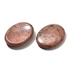 Natural Rhodonite Oval Worry Stones G-I359-10-2