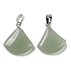 Natural Green Aventurine Pendants G-C066-07C-2