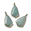 Natural Amazonite Pendants G-A099-01G-03-1