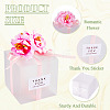 Clear PVC Candy Gift Packaging Boxes with Ribbon & Artificial Flower CON-TAC0001-20A-5