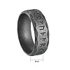 Viking Rune Stainless Steel Finger Rings for Men WGDF4AB-52-2