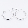 Non-Tarnish 304 Stainless Steel Stud Earring Findings STAS-Q231-02A-2