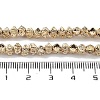 Electroplated Synthetic Lava Rock Beads Strands X-G-H303-A07-LG-1-4