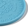 Tarot Theme DIY Flat Round Divination Coaster Food Grade Silicone Molds DIY-G083-02E-3