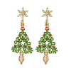 Glass Dangle Earrings EJEW-MZ00803-3
