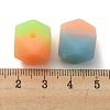  30Pcs 3 Colors Two Tone Luminous Silicone Beads SIL-NB0001-10-3