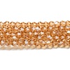 Transparent Electroplate Glass Beads Strands LS-GLAA-F029-3mm-C18-1
