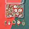 30Pcs 5 Styles Christmas Alloy Enamel Links FIND-FS0004-93-5