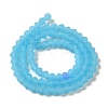 Imitation Jade Frosted Glass Bead Strands GLAA-F029-JM4mm-B03-2