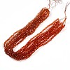 Baking Paint Transparent Glass Beads X1-DGLA-A035-T4mm-A04-2