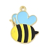 Bees Theme Alloy Enamel Pandants FIND-M083-06M-G-1