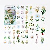 100Pcs 50 Style Waterproof PET Sticker HUDU-PW0001-092F-1