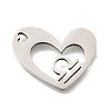 201 Stainless Steel Pendants STAS-A116-01P-07-1