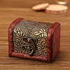 Retro Engraved Wood Jewelry Storage Treasure Boxs with Clasps PW-WG63114-03-1