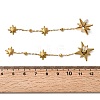 304 Stainless Steel Crystal Rhinestone Star Dangle Stud Earring EJEW-G451-04G-3