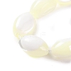 Natural Trochus Shell Oval Beads Strands BSHE-S304-07A-2