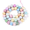 Anti-Tarnish Electroplate Glass Beads Strands X-GLAA-N010-10mm-02-4