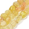 Natural Yellow Fluorite Beads Strands G-G160-B02-01-1