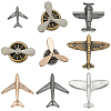 9Pcs 9 Styles Alloy Lapel Pin Backs for Backpack Clothes JEWB-SC0001-88-1