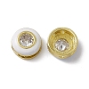 Rack Plating Brass Cubic Zirconia Beads KK-C007-15G-02-3