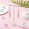 40Pcs 8 Colors Transparent Plastic Bead Caps KY-CJ0001-97-6