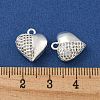 Brass Micro Pave Clear Cubic Zirconia Charms KK-Z057-05S-3