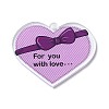 Valentine's Day Transparent Acrylic Pendant LS-OACR-A025-02C-1