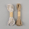 2 Bundles 2 Colors Jute Cord OCOR-WH0120-39-1