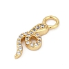 Brass Micro Pave Cubic Zirconia Pendants KK-G526-12G-01-2