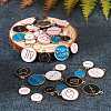 Alloy Enamel Pendants ENAM-SZ0001-14LG-RS-4