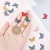 CHGCRAFT 30Pcs 5 Colors Spray Painted Alloy Pendants FIND-CA0005-13-3