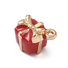 Christmas Alloy Enamel Charms ENAM-F156-01G-08-2