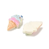 Opaque Resin Imitation Food Cabochons RE-CBA1274-03-2