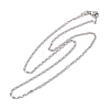 Brass Oval Link Chain Necklaces NJEW-H053-01A-P02-4