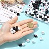 150Pcs 3 Colors Opaque Acrylic European Beads OACR-CJ0002-83-4