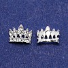 Crown Alloy Rhinestone Nail Art Cabochons MRMJ-WH0075-23-1