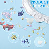 Ocean Theme 3 Sets 3 Styles Abalone Shell/Paua Shell/Alloy Chips MRMJ-CA0001-52-4