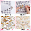 6Pcs 3 Colors Alloy with Glass Rhinestone Bowknot AJEW-NB0006-23-5