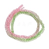 Transparent Painted Glass Beads Strands X1-DGLA-A034-T1mm-A18-5
