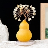 Natural Yellow Quartz Chips Tree of Life Decorations with Gourd Base PW-WG64E85-04-1