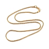 Ion Plating(IP) 304 Stainless Steel Chain Necklaces NJEW-Q335-14G-1