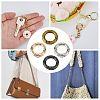 24Pcs 4 Colors Alloy Spring Gate Rings FIND-HS0001-26B-7