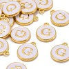 Golden Plated Alloy Charms ENAM-S118-01G-4